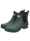 Wilton Wellington Chelsea Rain Boots Green - BARBOUR - BALAAN 2