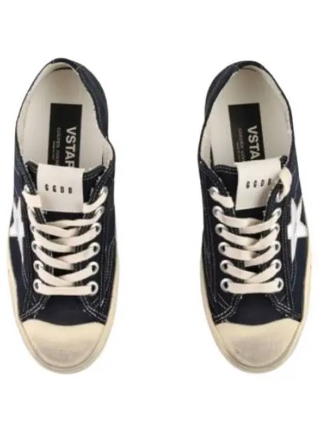 Star Patch Lace-Up Low Top Sneakers Navy - GOLDEN GOOSE - BALAAN 2