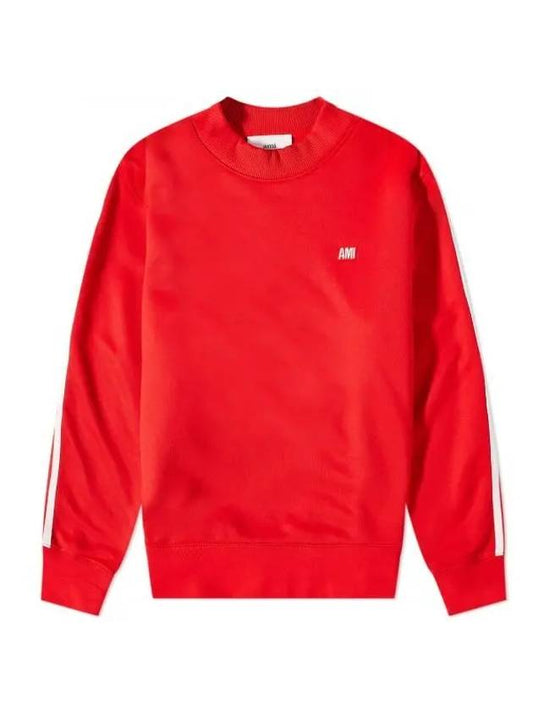 Track Crew Sweatshirt Scarlet Red - AMI - BALAAN 1