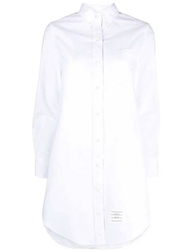 RWB Cotton Shirt Dress White - THOM BROWNE - BALAAN 2