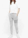 Women's Diagonal Pastel Trainning Jogger Track Pants Grey - THOM BROWNE - BALAAN 4