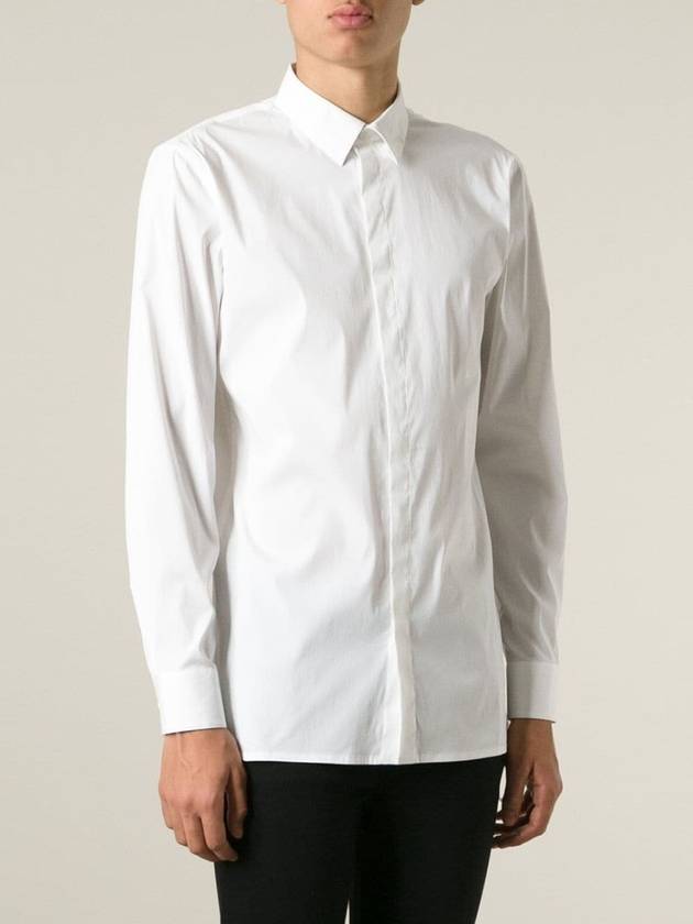 Men's Sylvain Good Cotton Long Sleeve Shirt White - THEORY - BALAAN 4