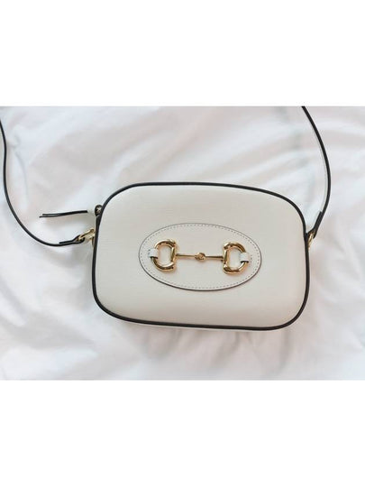 Horsebit 1955 Small Shoulder Bag White - GUCCI - BALAAN 2