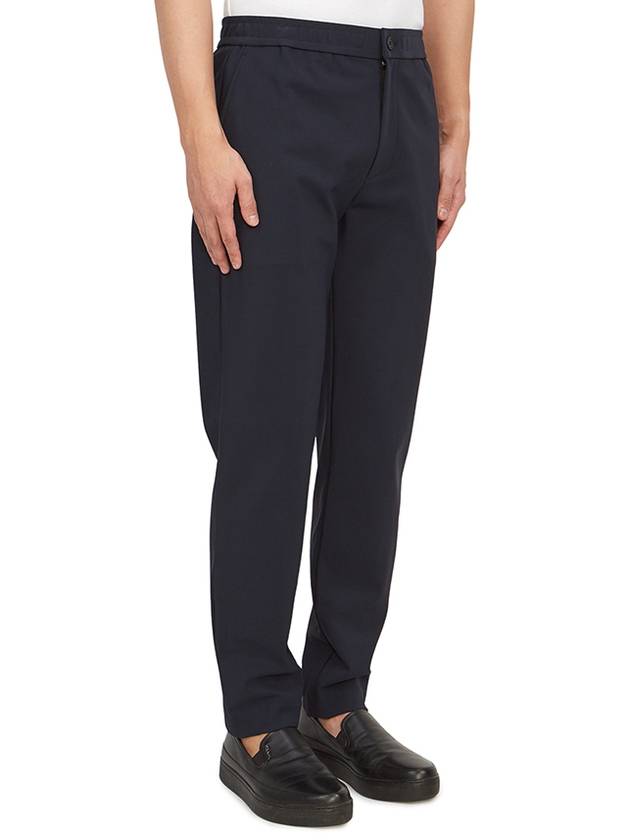 Precision Ponte Curtis Drawstring Straight Pants Navy - THEORY - BALAAN 4