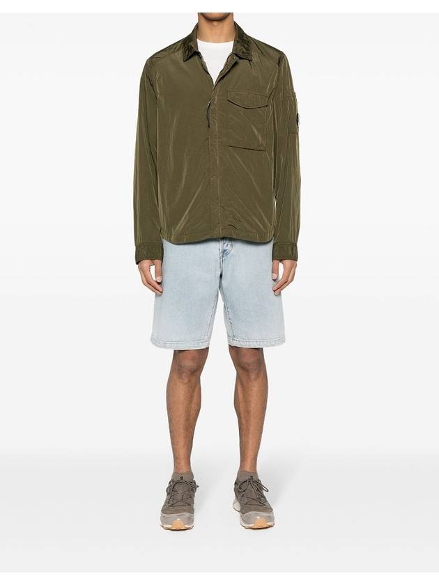 Chrome-R Pocket Over Long Sleeve Shirt Green - CP COMPANY - BALAAN 6