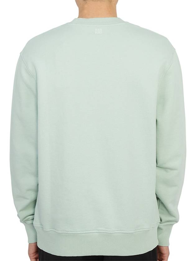 Small Heart Logo Sweatshirt Mint Green - AMI - BALAAN 7