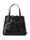 Mina 25 Wave Lux Calfskin Tote Bag Black - ALAIA - BALAAN 6