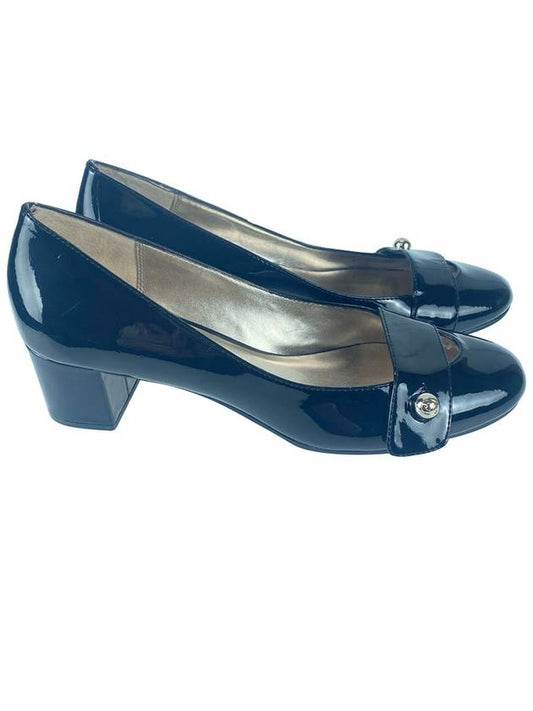 20806001 Black leather pumps high heels scratch damage - AIGNER - BALAAN 2