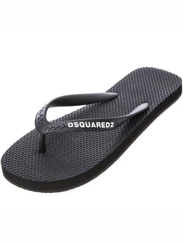 Logo Flip Flop Black - DSQUARED2 - BALAAN 2