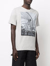 Men's Graphic Print Cotton Crew Neck Short Sleeve T-Shirt Grey - DRIES VAN NOTEN - BALAAN 3