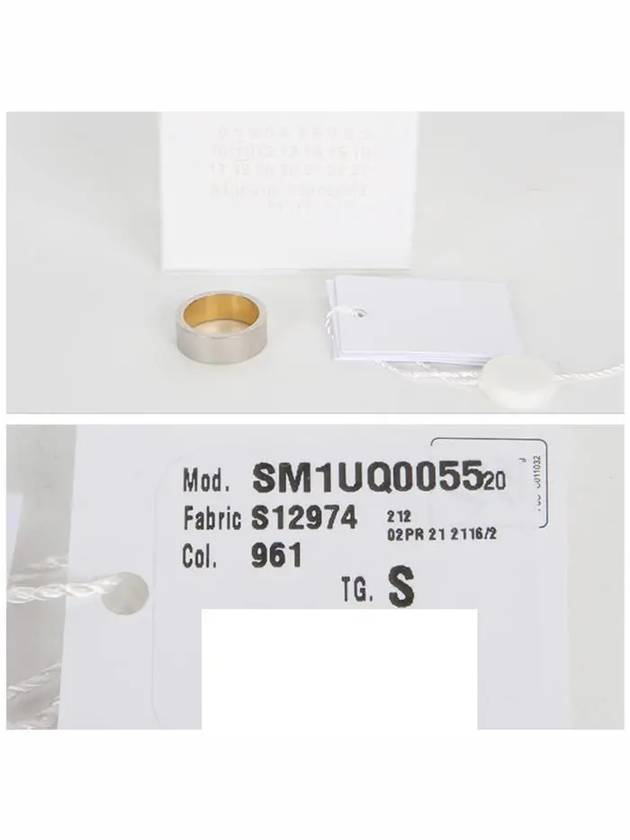 Lettering Logo Ring Silver Gold - MAISON MARGIELA - BALAAN 8