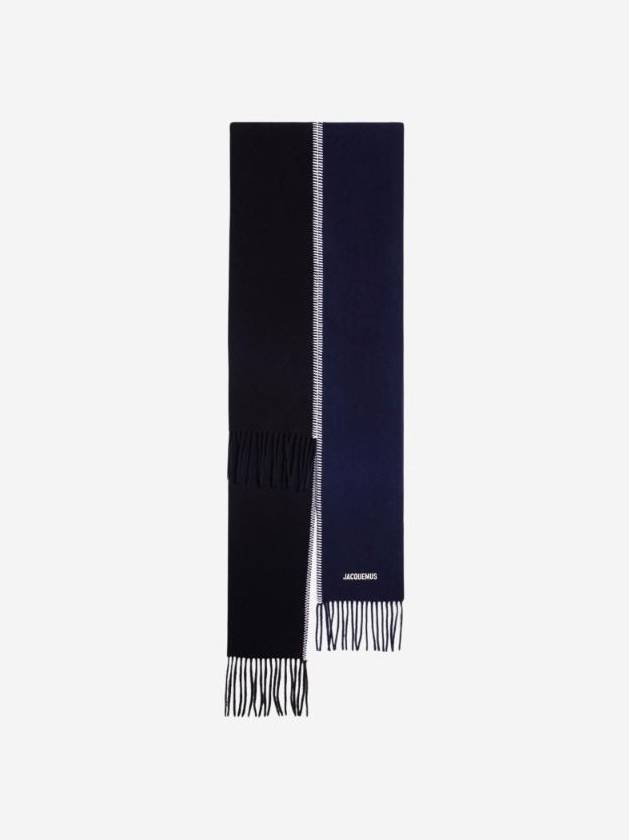 L'Echarpe Pampero Double Scarf Black - JACQUEMUS - BALAAN 1