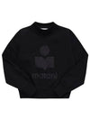 Moby Logo Print Sweatshirt Black - ISABEL MARANT - BALAAN 3