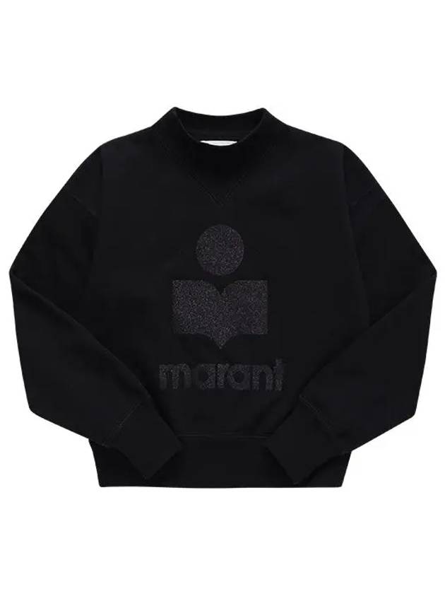 Moby Logo Print Sweatshirt Black - ISABEL MARANT - BALAAN 3