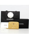 Classic Caviar Zipper Coin Card Wallet Olive Green Champagne Gold AP0216 - CHANEL - BALAAN 1