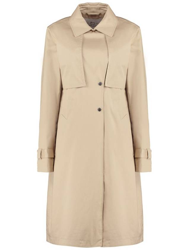 Woolrich Havice Cotton Trench Coat - WOOLRICH - BALAAN 1