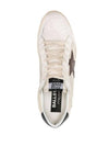 Ball Star Low Top Sneakers Burgundy White Beige - GOLDEN GOOSE - BALAAN 3