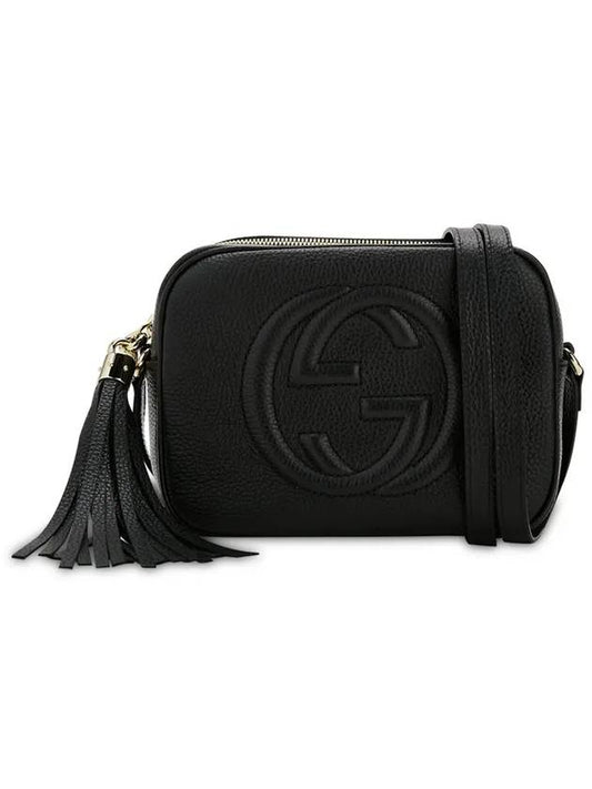 Women s Tassel Leather Black Cross Bag 722319 A7M0G 1000 - GUCCI - BALAAN 2