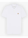 Fox Head Patch Cotton Polo Shirt White - MAISON KITSUNE - BALAAN 3