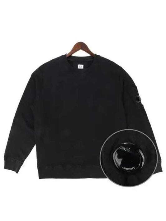 Cotton Fleece Sweatshirt Black - CP COMPANY - BALAAN 2