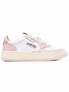 Women's Medalist Bi-Color Low-Top Sneakers Pink - AUTRY - BALAAN 1