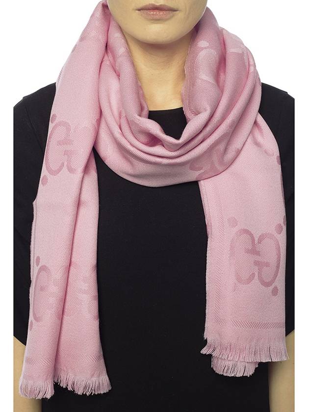 GG Wool Jacquard Muffler Pink - GUCCI - BALAAN 2