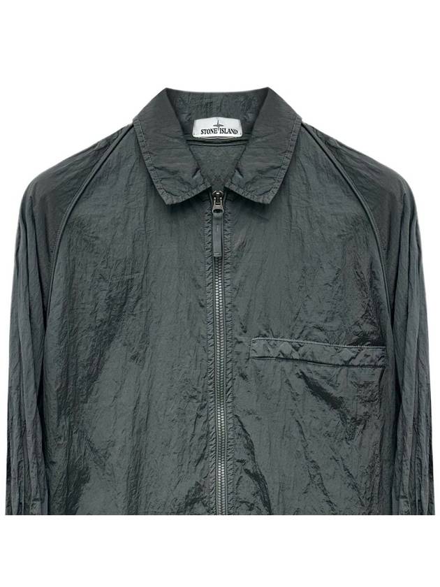 Nylon Metal Overshirt Zip-Up Jacket Dark Grey - STONE ISLAND - BALAAN 4