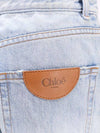 Women s Logo Patch Wide Leg Jeans 24WDP02151 49V Blue BPG - CHLOE - BALAAN 3