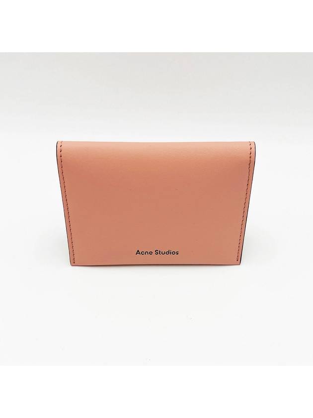 Logo Bifold Card Wallet Salmon Pink - ACNE STUDIOS - BALAAN 3