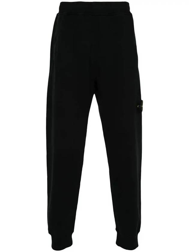 Signature Wappen Patch Cotton Baggy Pants Black - STONE ISLAND - BALAAN 2