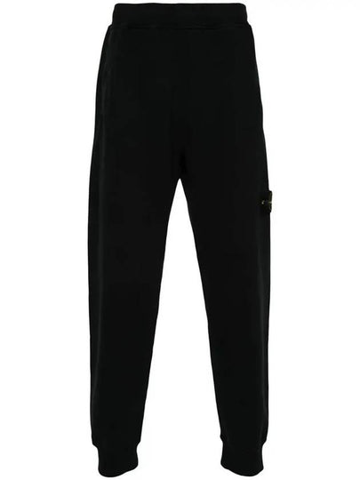 Signature Wappen Patch Cotton Baggy Pants Black - STONE ISLAND - BALAAN 2