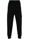 Signature Wappen Patch Cotton Exhaust Pants Black - STONE ISLAND - BALAAN 2