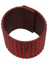 Red leather bracelet jewelry - BALMAIN - BALAAN 1