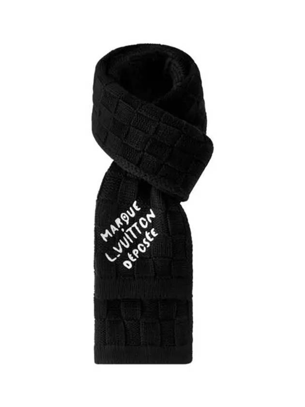 Damier Snug Scarf Black - LOUIS VUITTON - BALAAN 3