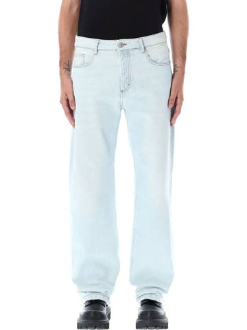 Paris Straight Fit Jeans Light Blue - AMI - BALAAN 1