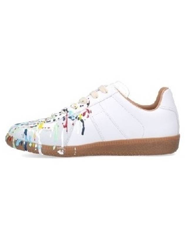 Men's Replica Paint Drop Sneakers White - MAISON MARGIELA - BALAAN 4