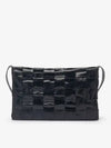 Maxi Intrecciato Leather Cross Bag Black - BOTTEGA VENETA - BALAAN 2