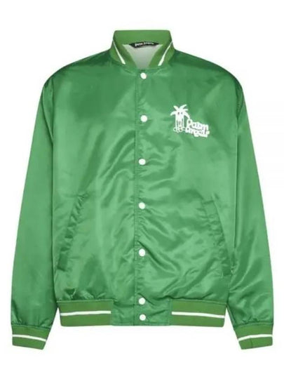 Derby Light Varsity Bomber Jacket Green - PALM ANGELS - BALAAN 2