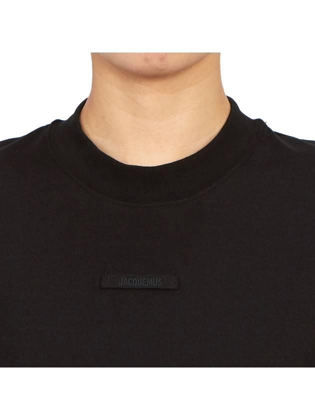 Le Gros Grain Short Sleeve T-Shirt Black - JACQUEMUS - BALAAN 8