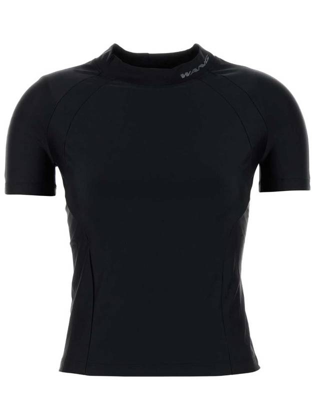 Logo Short Sleeve T-Shirt Black - ALEXANDER WANG - BALAAN 2