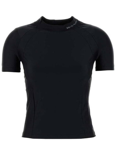 Logo Short Sleeve T-Shirt Black - ALEXANDER WANG - BALAAN 2