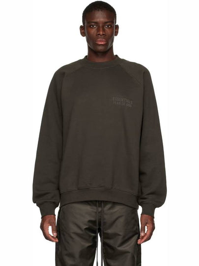 Raglan Crew Neck Sweatshirt Off Black - FEAR OF GOD ESSENTIALS - BALAAN 2