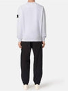 Wappen Patch Garment Dyed Sweatshirt White - STONE ISLAND - BALAAN 3