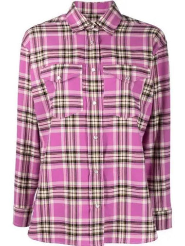 Majora CH0006FA A1I39E BURD Check Flannel Shirt - ISABEL MARANT - BALAAN 1