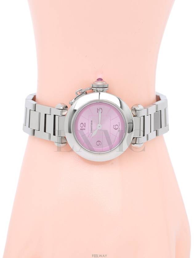 Miss Pasha Steel Watch Pink W3140023 Limited Edition - CARTIER - BALAAN 7