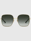 square frame sunglasses gold metal gray 648494I33308012 - GUCCI - BALAAN 2