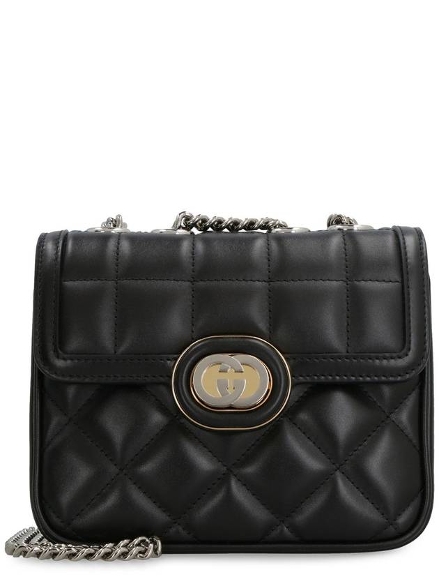 Interlocking G Quilted Mini Shoulder Bag Black - GUCCI - BALAAN 2