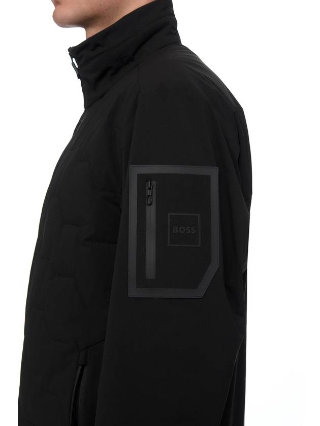 Bane Zip-Up Jacket Black - HUGO BOSS - BALAAN 8