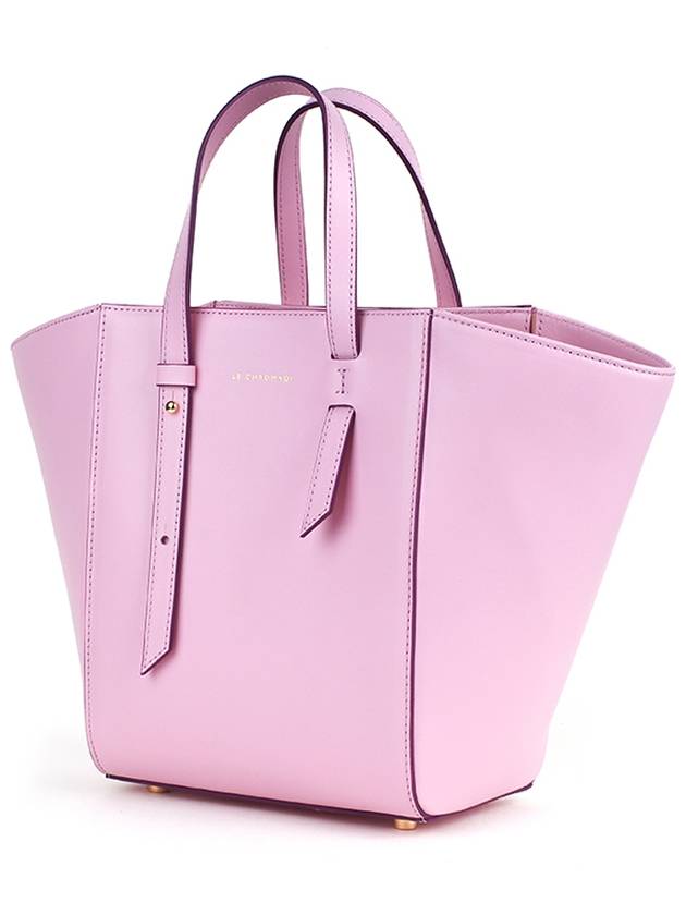 Blooming Leather Two Way Tote Bag Lilac - LECHROMAQI - BALAAN 7