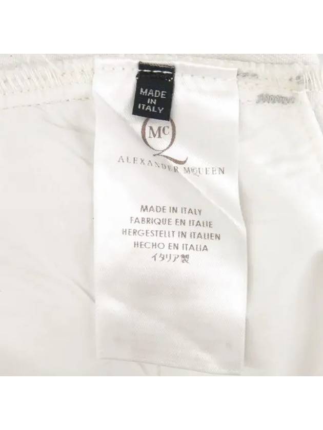 267800 Denim washed white jeans men s - ALEXANDER MCQUEEN - BALAAN 4